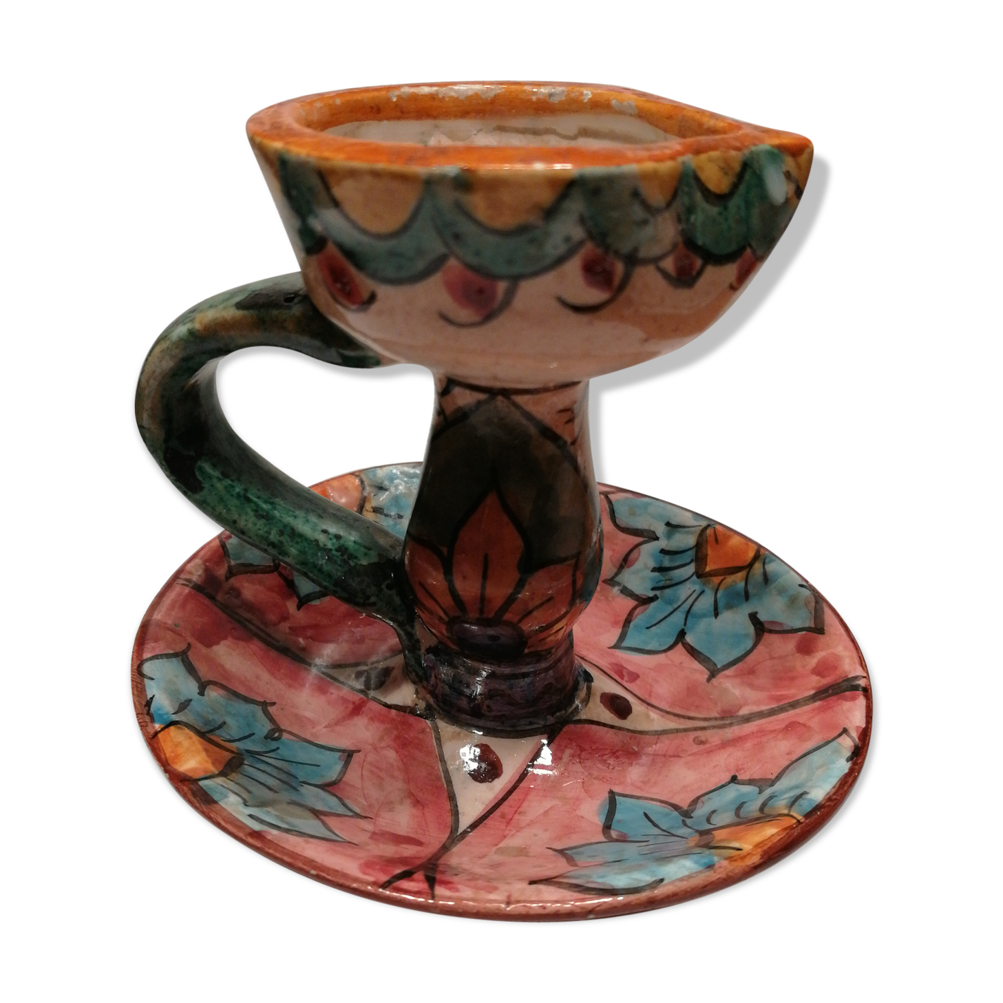 Old candlestick to hand