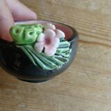 Vintage Keramos Sèvres salt cellars in their case