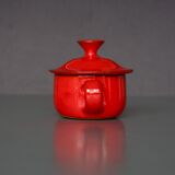 Small pot covered red 11 cm, Robert Picault, Vallauris