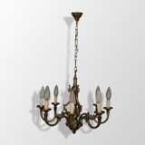 Chandelier bronze 8 branches