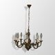 Chandelier bronze 8 branches