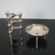 3 candlesticks and 1 flexible cup Nagel 1970