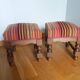 Repose pied tissu velours