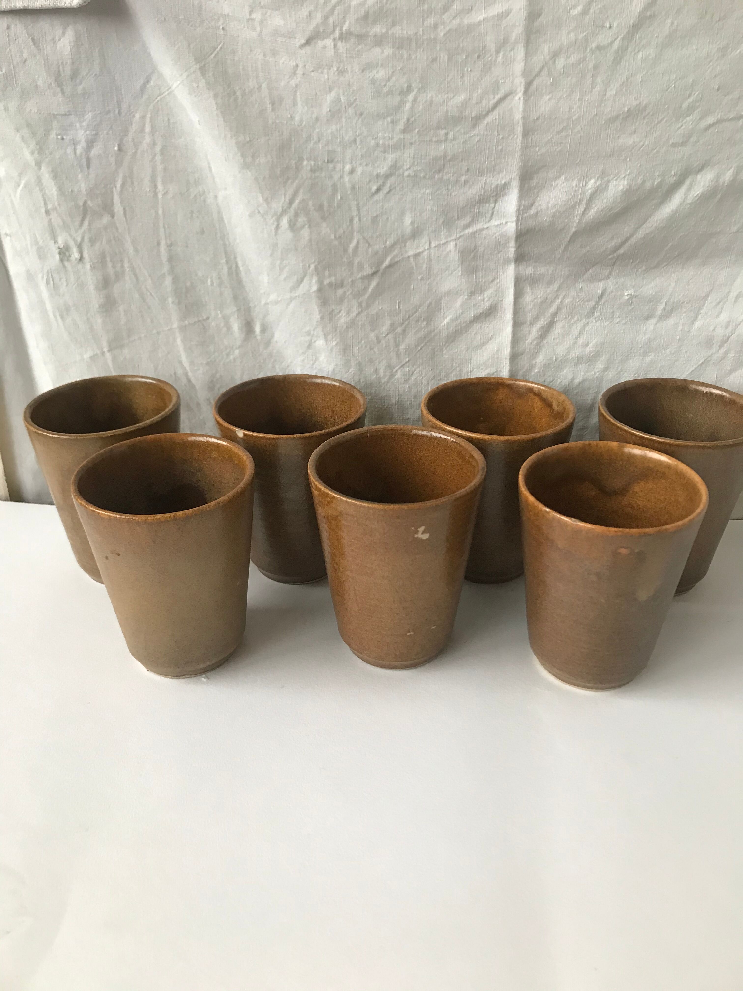 7 vintage coffee cups