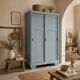Parisian Art Deco wardrobe with sliding doors.