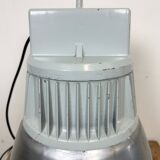 Vintage Silver Industrial Factory Pendant Lamp from Elektrosviti, 1960s