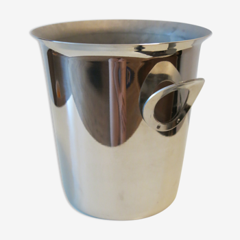 Stainless steel ice bucket by Jean Couzon