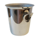 Stainless steel ice bucket by Jean Couzon