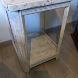 Old shabby chic pedestal table