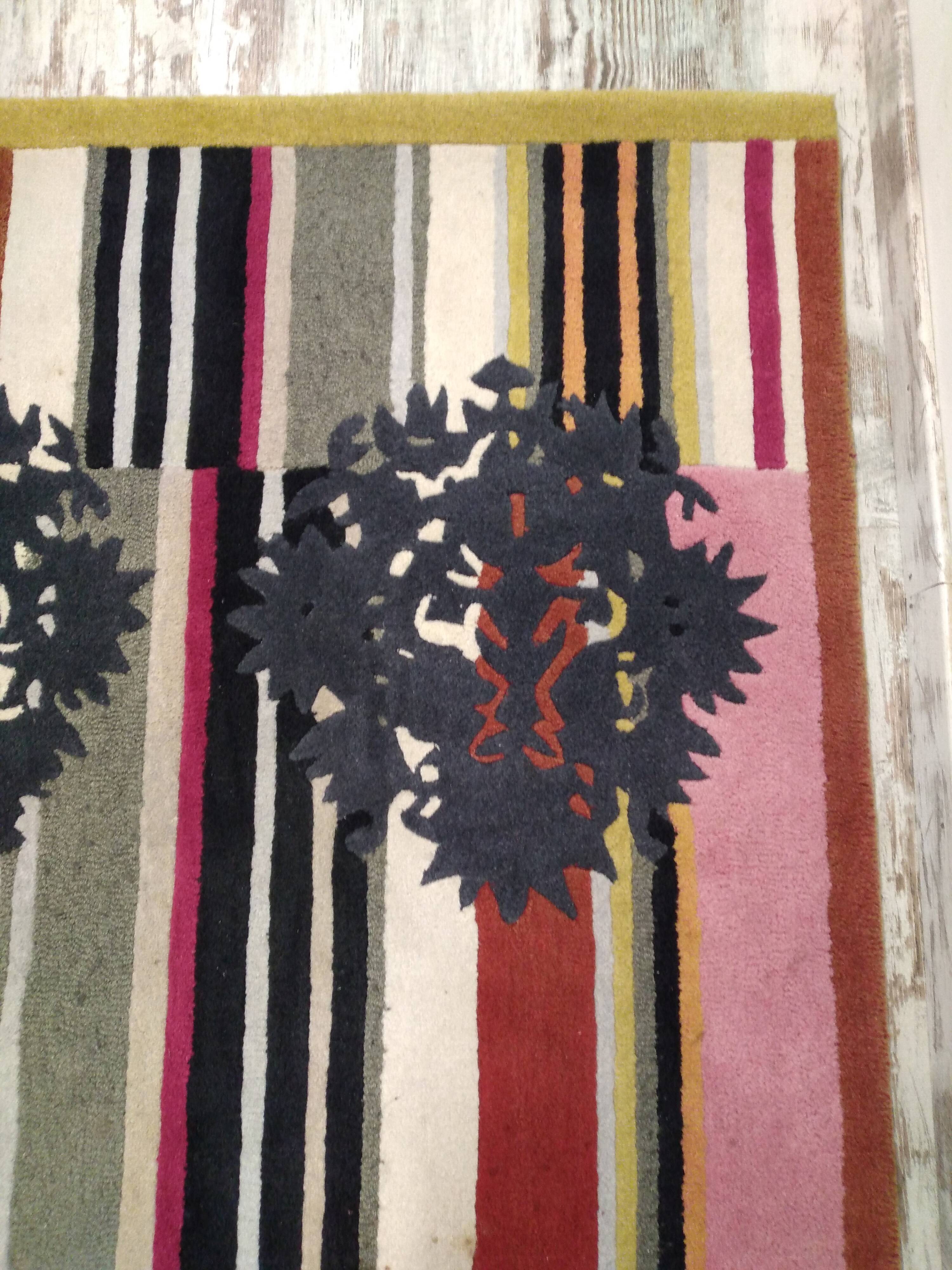 Kenzo rug "red pigalle" vintage