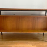 Vintage Scandinavian desk with back bookcase