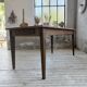 Table de ferme noyer pieds fuseaux 1950