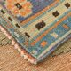 6x9 Vintage Peach Color Blue Medallion Handmade Vintage Rug, 175x290 Cm
