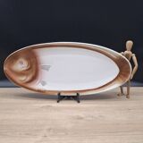 Fish dish Moulin des Loups faience Orchies