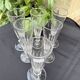 6 Champagne Flutes – 19th Century Cut Crystal – Baccarat/St.Louis