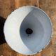 Industrial lampshade in enamelled sheet metal in conical shape