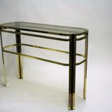 Brass console table, 1970s