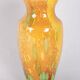 La Rochere glass paste vase, signed