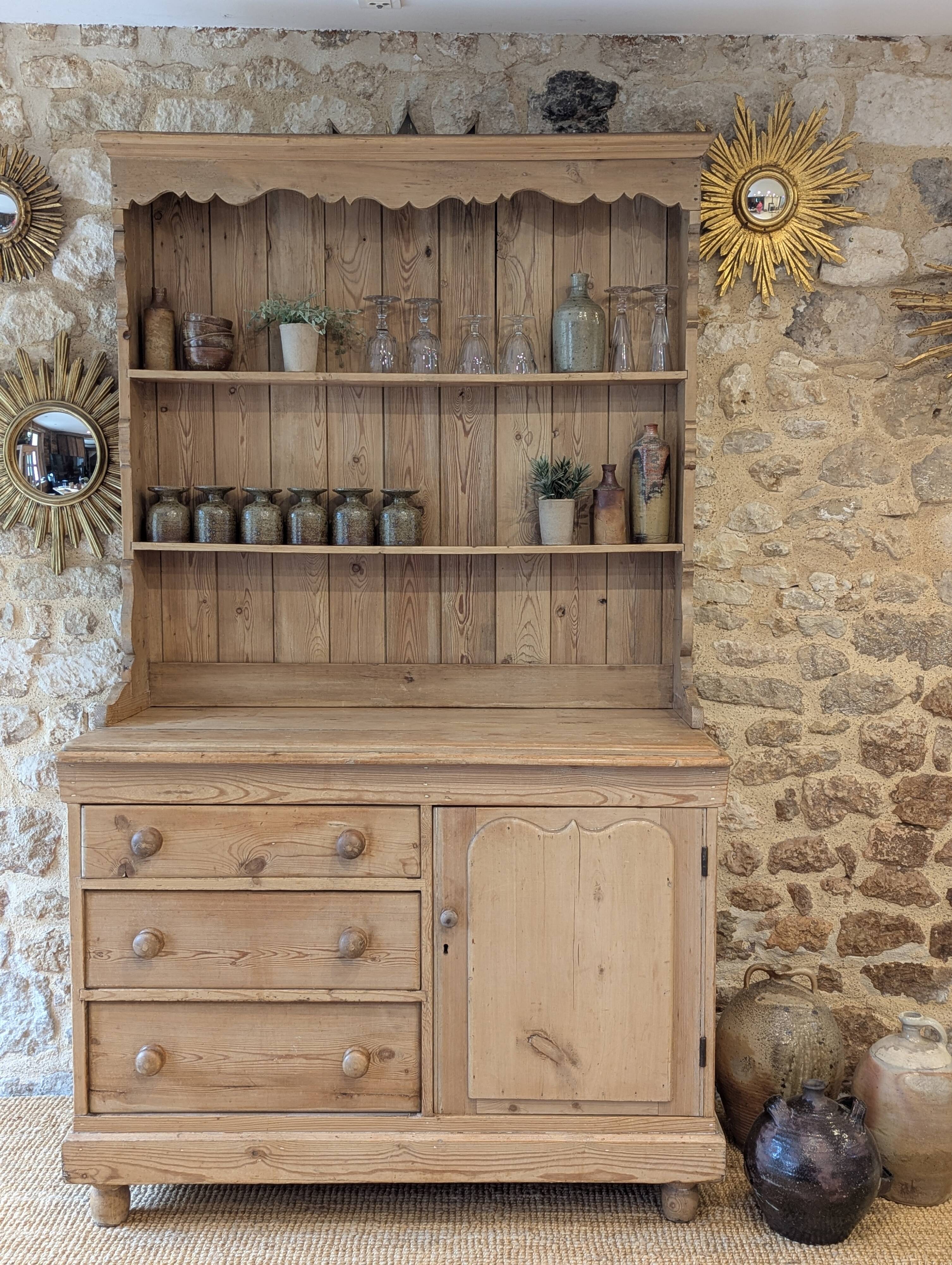 Antique dresser in pitch pine