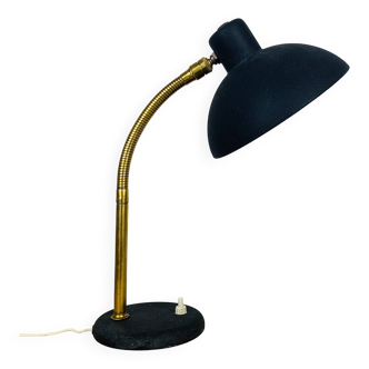 Vintage 50s brass and black lamp