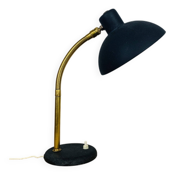Lampe vintage années 50 laiton et noir