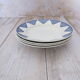 4 plates made of Saint Amand earthenware