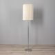 Lampadaire vintage des années 60 en métal et abat-jour plissé design italien