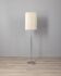 Vintage 1960s floor lamp in metal and pleated shade Italian design