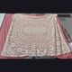 vintage rectangular beige crochet tablecloth