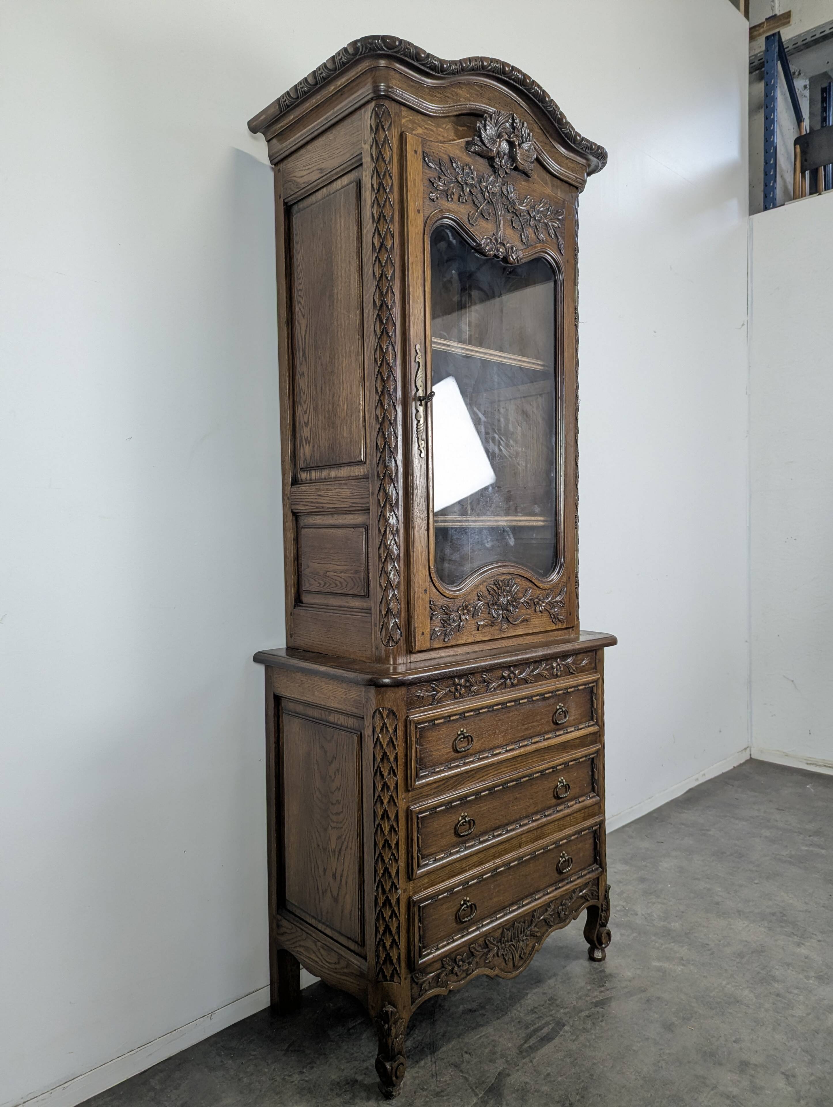 Norman oak display cabinet