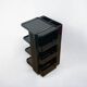 Neolt Superstile Trolley Tall 1970s Italian Design in Glossy Black