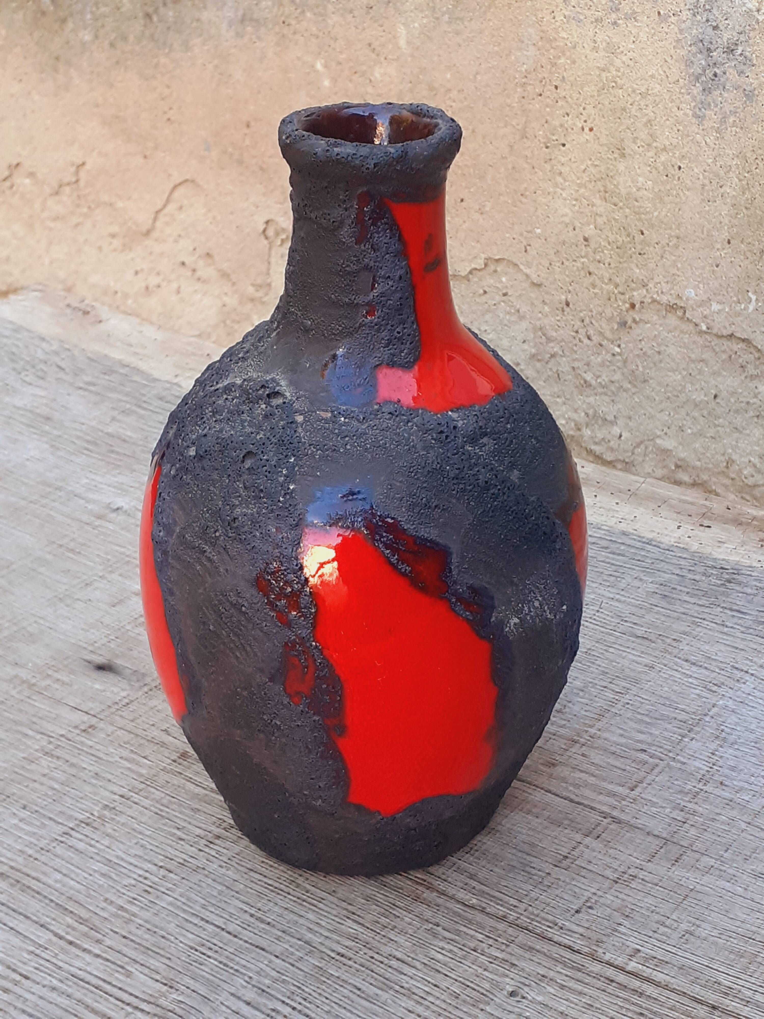 Vase en céraique année 60/70 Fat Lava Marei