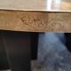 Engraved brass coffee table