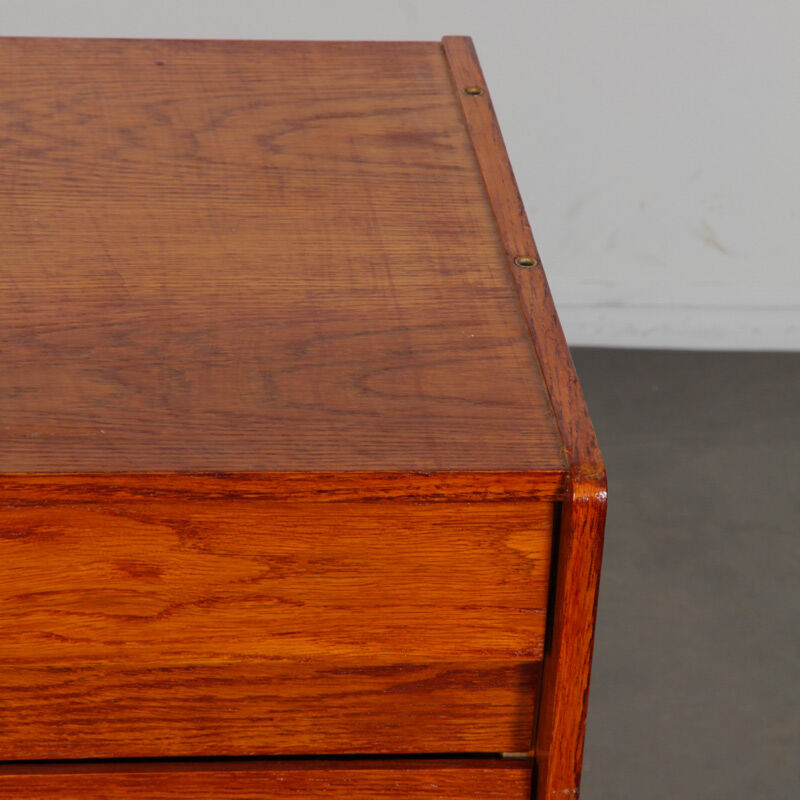 Vintage oak storage by Jiri Jiroutek, model U-458, 1960
