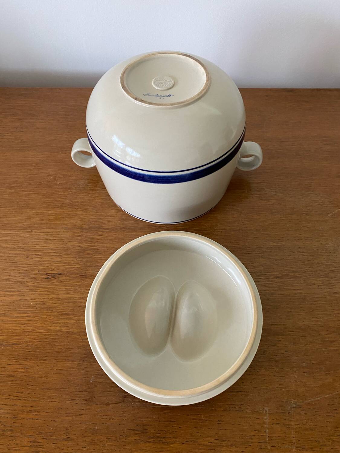Old terrine stew roserthal ceramic pot made in germany vintage #b9