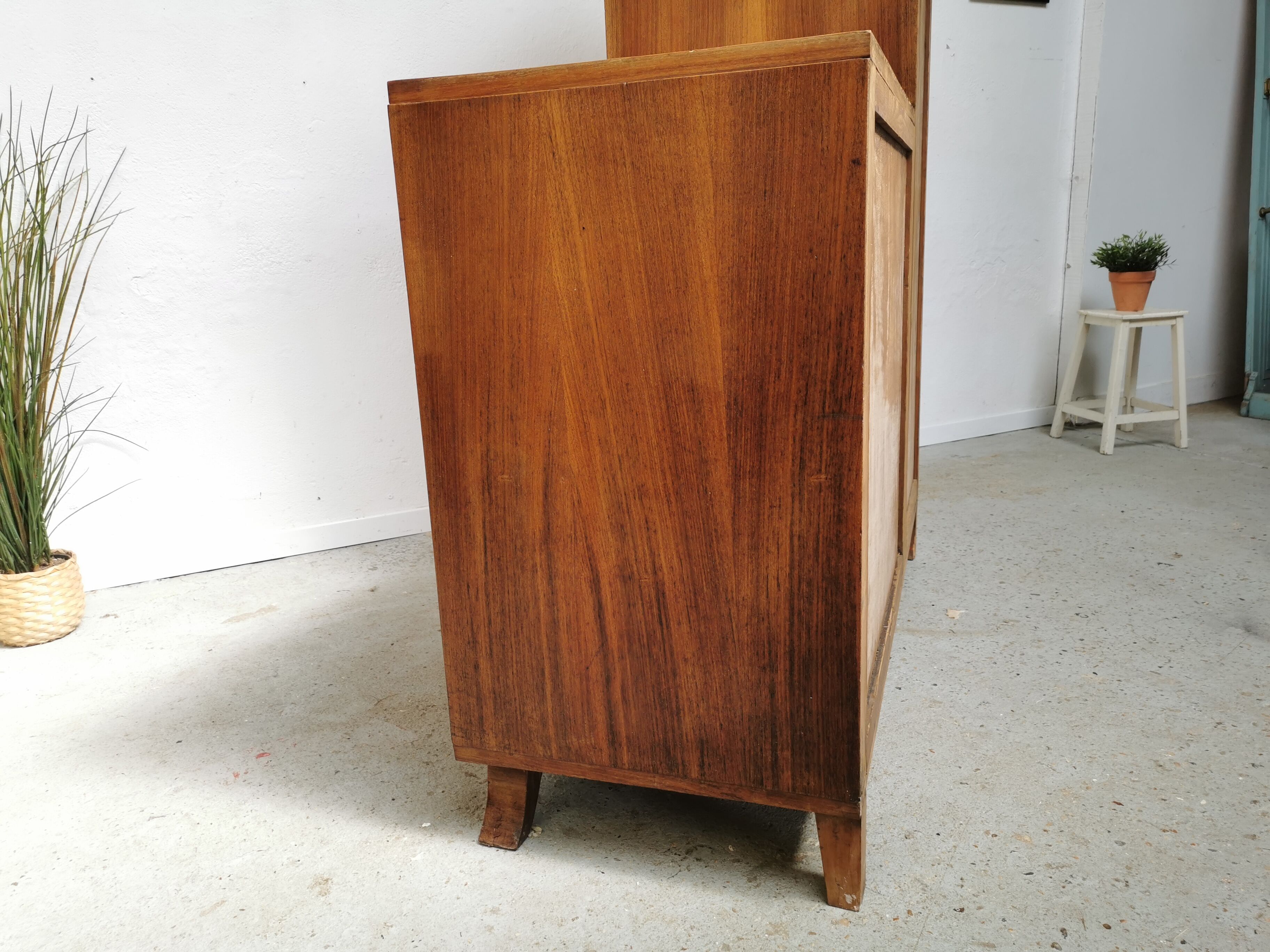Vintage asymmetrical wardrobe