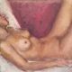 Reverie - pastel attributed to charles vasnier (1873 - 1961)