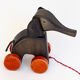 Elephant toy on wheels⎮60s/70s