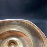 Silver metal candle holder