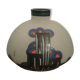 Vase art deco, signé Leune verre granité