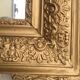 Old mirror in gilded wood and stucco 120 x 85 cm