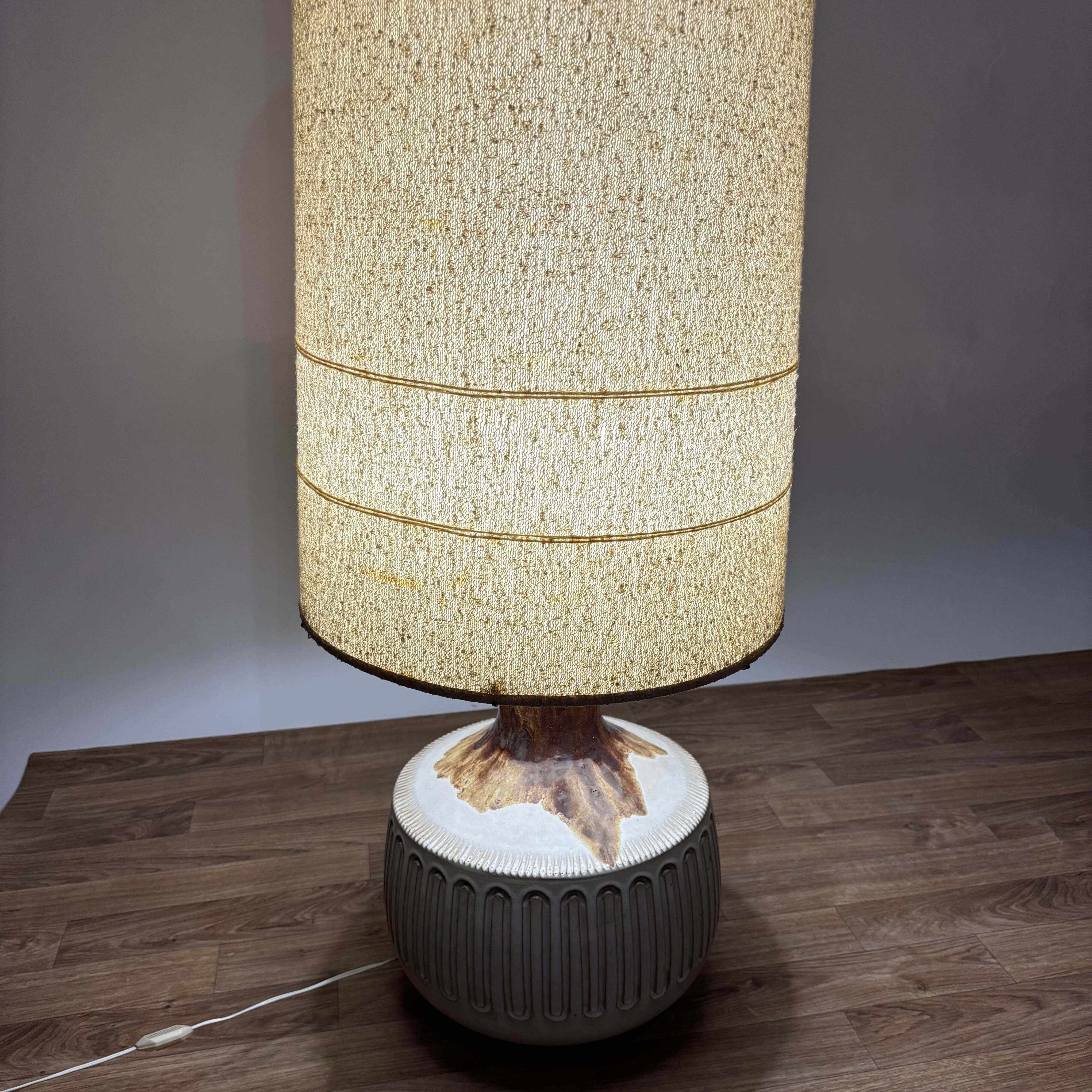 70s ceramic floor lamp