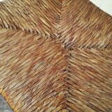 Wooden chair and straw