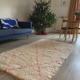 Handmade traditional beni ourain rug size 100 x 300 cm