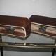 Set of 2 German Orange Lava Ceramic Wall Lamps from the 1960s / 70s Pan Keramik