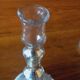 Pair Of Old Candlesticks In Eglomized/Mercurized Glass