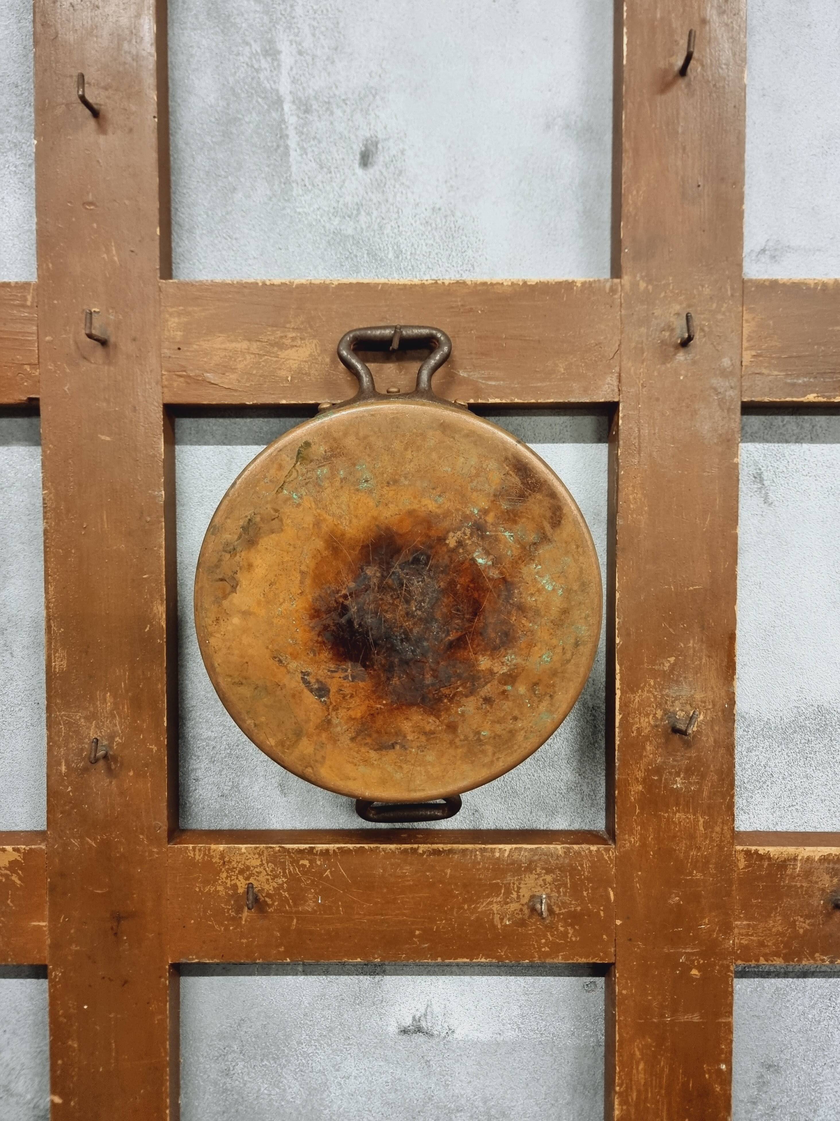 French vintage wall-mounted kitchen shelf 110x123cm