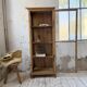 19th-century English pine display cabinet