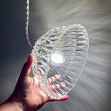 Vintage lamp lamp in molded glass