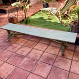 Raw wood bench